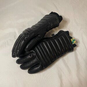 Vintage Kombi Women's Leather Ski Gloves Small